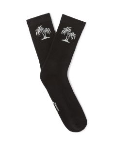 Chaussettes hautes motif palmier - noir
