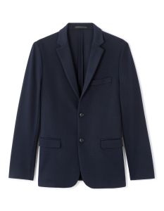 Blazer slim en maille - marine