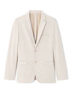 Blazer slim en maille - beige