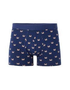 Boxer à motifs crabes - bleu clair