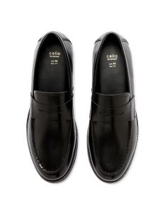 Mocassins en cuir - noir