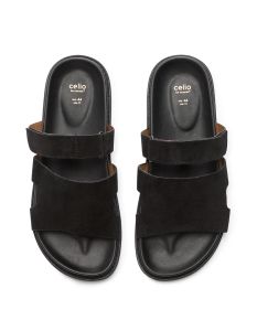 Sandales brides croisées - noir