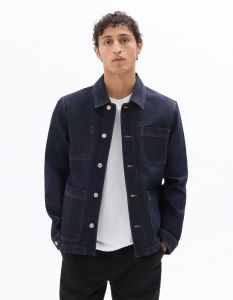 Veste en jean à 4 poches - marine