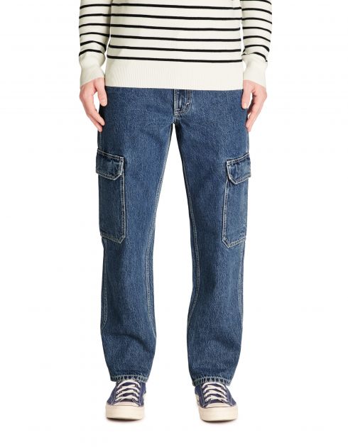 Jean loose 100% coton c75 - bleu