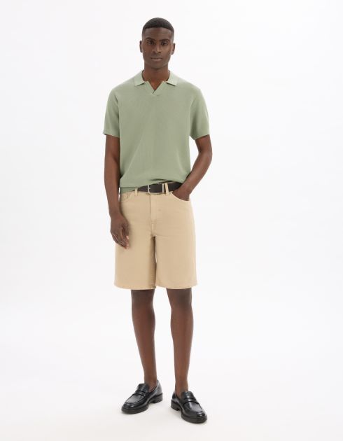Polo piqué regular 100% Coton tricot - vert
