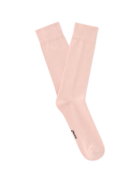 Chaussettes hautes en coton stretch - rose nude