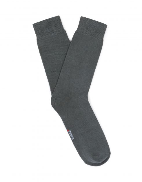 Chaussettes hautes en coton stretch - vert