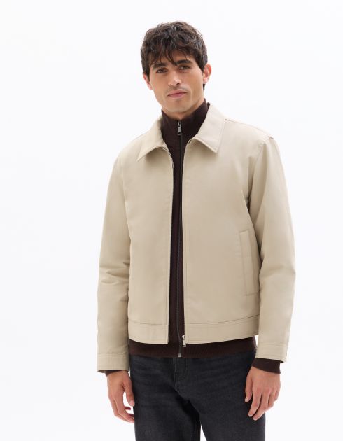 Veste col chemise - beige