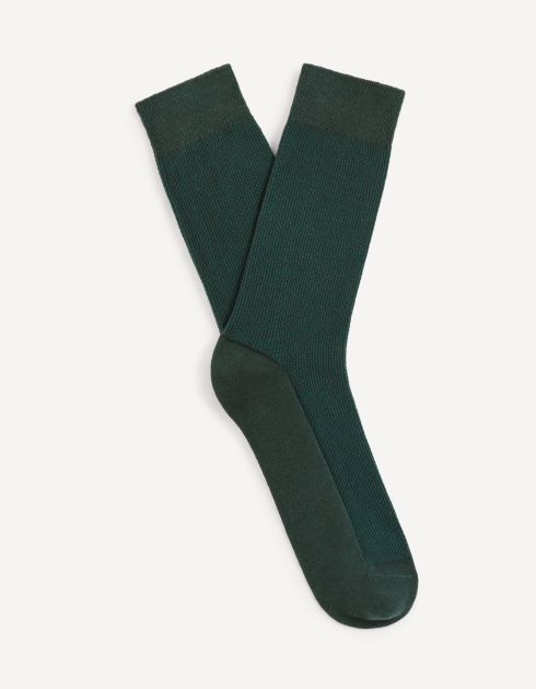 Chaussettes hautes coton - vert
