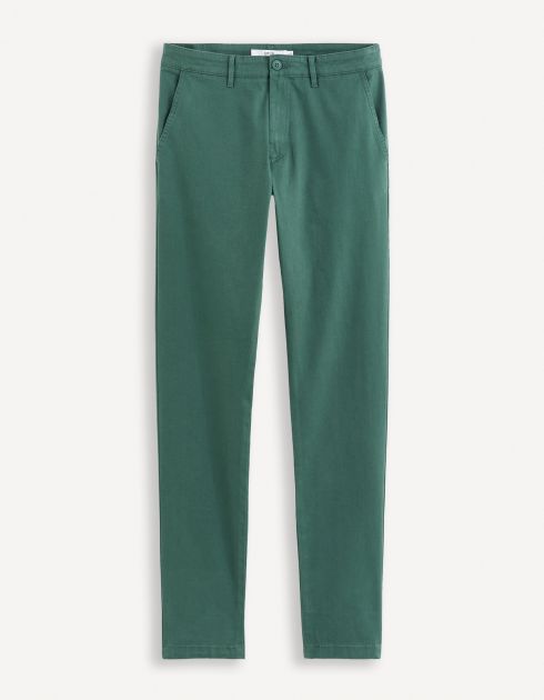 Pantalon chino slim  - vert