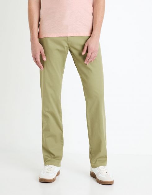 Pantalon chino straight  - vert