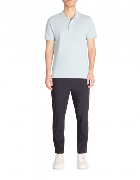 Polo straight 100% coton - bleu