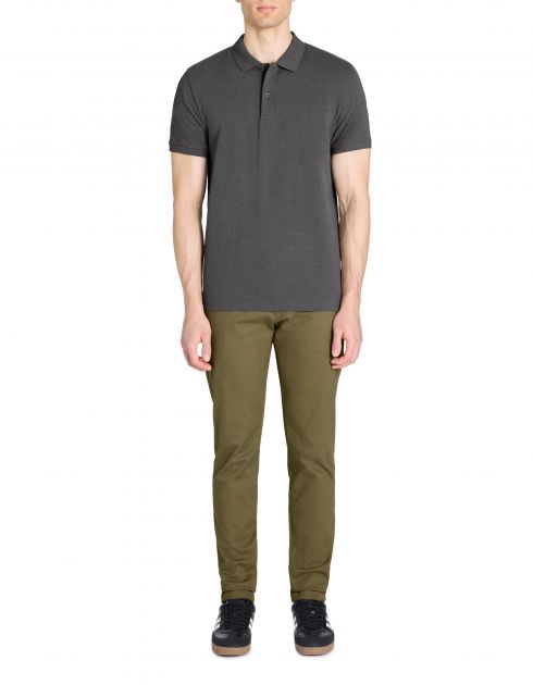 Polo straight coton mélangé - anthracite