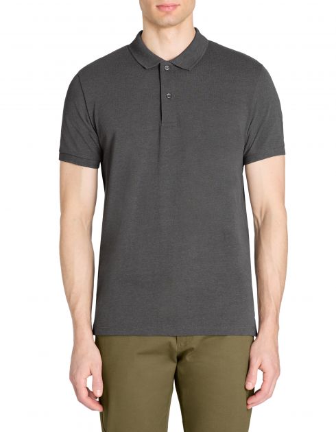 Polo straight coton mélangé - anthracite