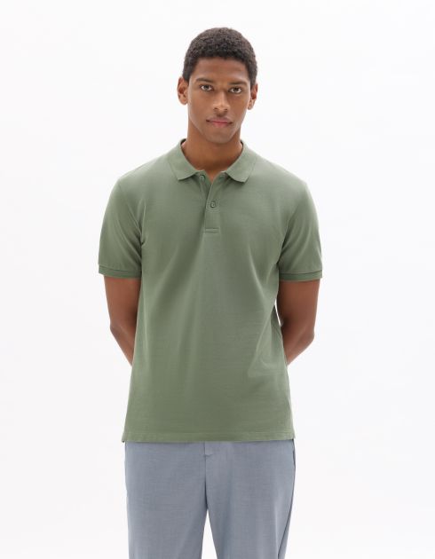 Polo piqué regular 100% coton - vert