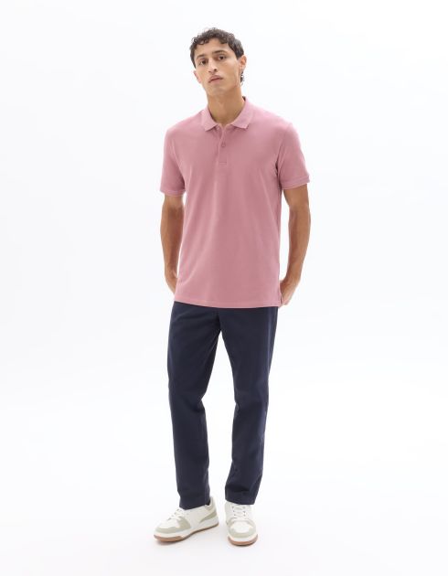 Polo piqué regular 100% coton - rose