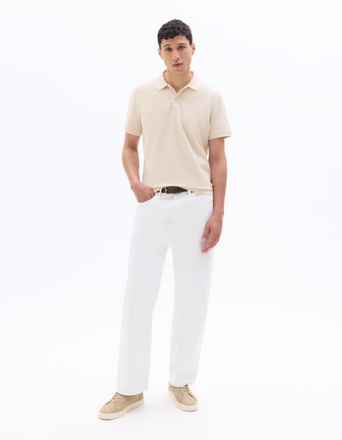 Polo piqué regular 100% coton - rose clair