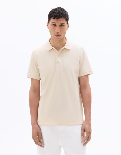 Polo piqué regular 100% coton - rose clair