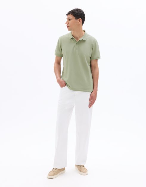 Polo piqué regular 100% coton - vert clair