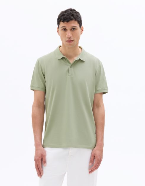 Polo piqué regular 100% coton - vert clair