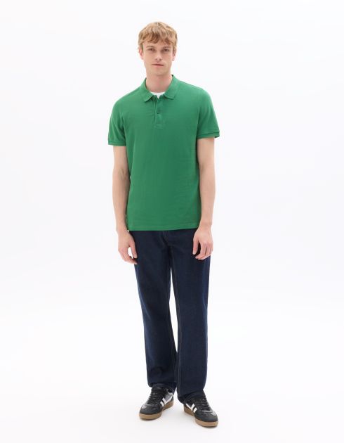 PO.01 Polo piqué regular 100% coton - vert émeraude