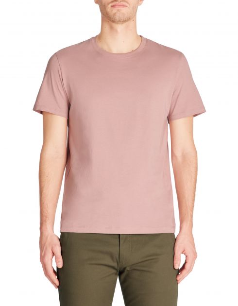 T-shirt straight col rond 100% coton - violet