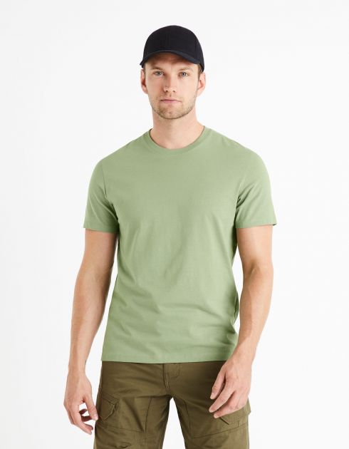 Essentiel - le T-shirt regular 100% coton - kaki