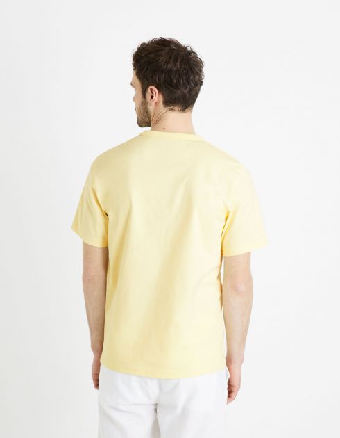 Essentiel - Le T-shirt boxy 100% coton - jaune