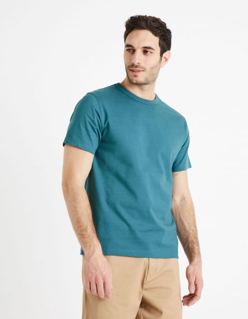 Essentiel - Le T-shirt boxy 100% coton - bleu