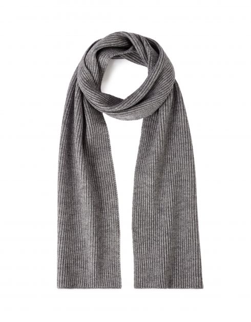 Echarpe en maille - gris chiné