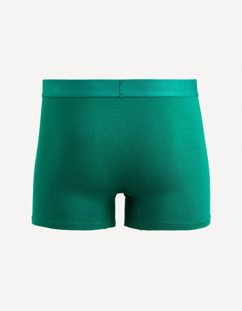 Boxer en coton stretch - vert