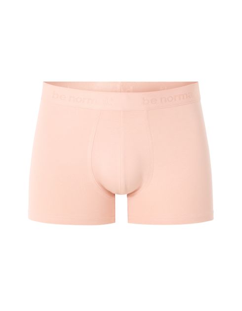 Boxer en coton stretch uni - rose