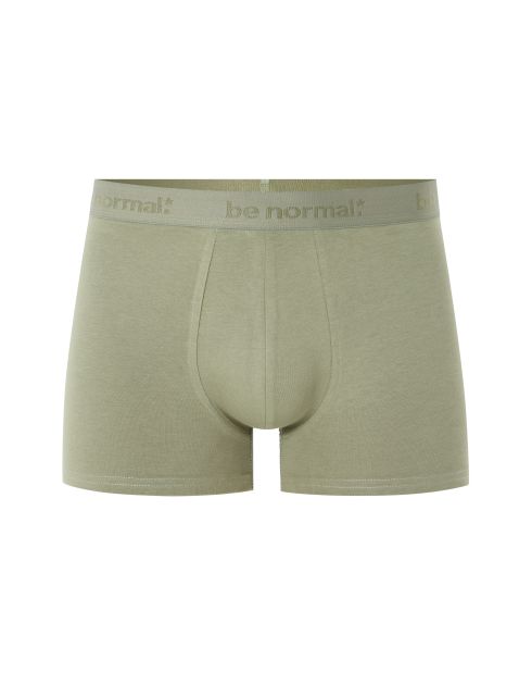 Boxer en coton stretch uni - vert foncé