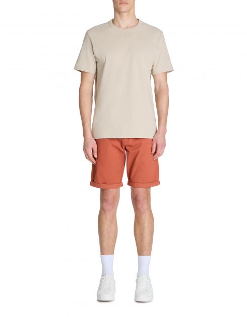 Bermuda coton stretch - terracotta
