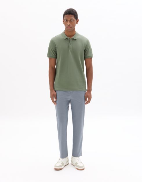 Pantalon 24H slim stretch 7/8e - bleu clair