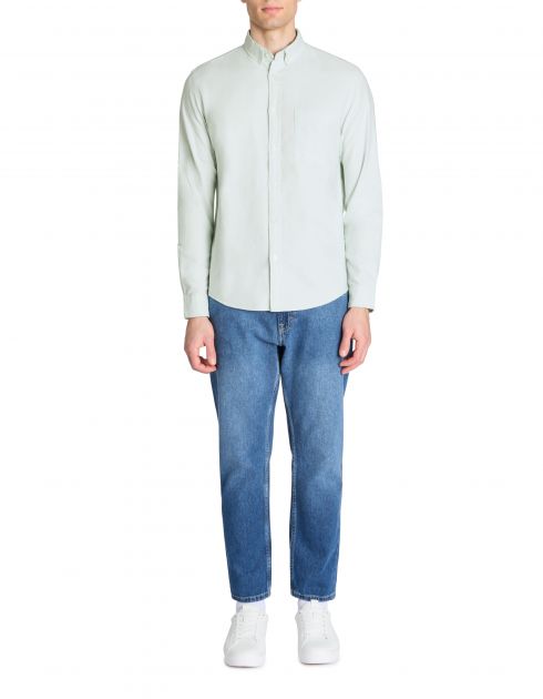 Chemise regular oxford 100% coton - vert