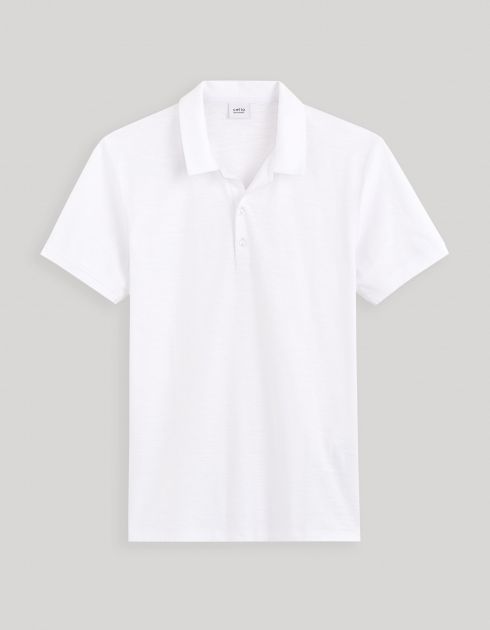 Polo jersey 100% coton - blanc