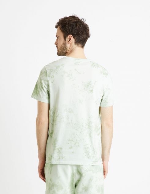T-shirt col rond 100% coton - menthe