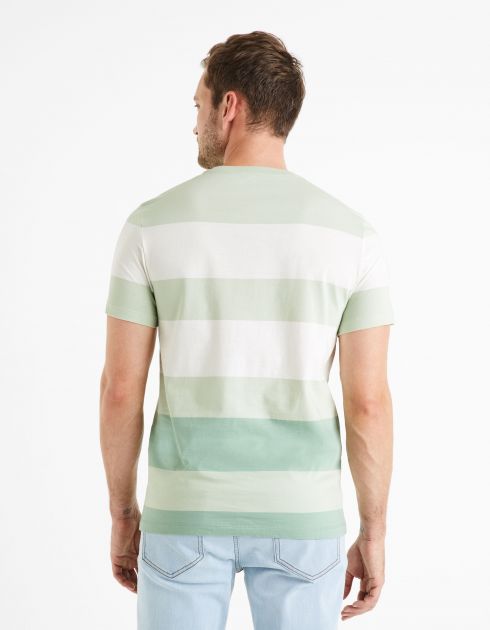 T-shirt col rond 100% coton - vert clair