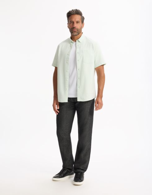 Chemisette regular oxford 100% coton - vert