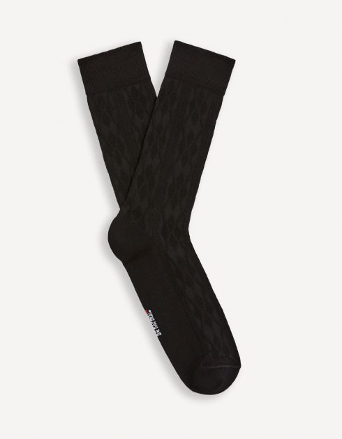 Chaussettes hautes coton - noir