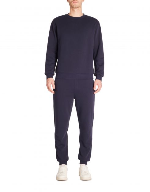 Sweat regular col rond 100% coton - marine