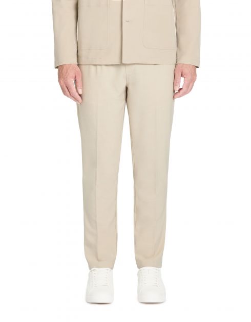 Pantalon straight - beige