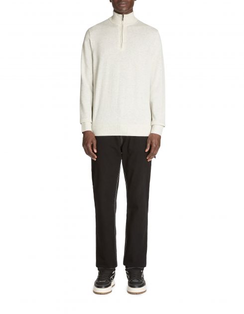 Pull col camioneur 100% coton - ecru