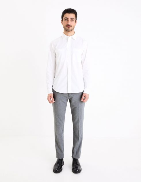 Pantalon chino stretch - gris
