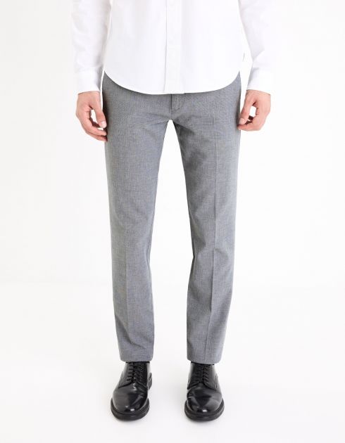 Pantalon chino stretch - gris