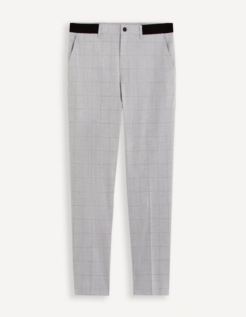 Pantalon chino slim - gris