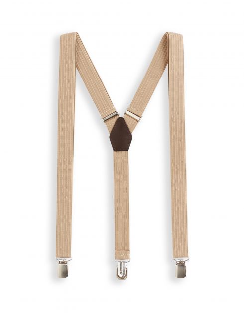 Bretelles unies - beige