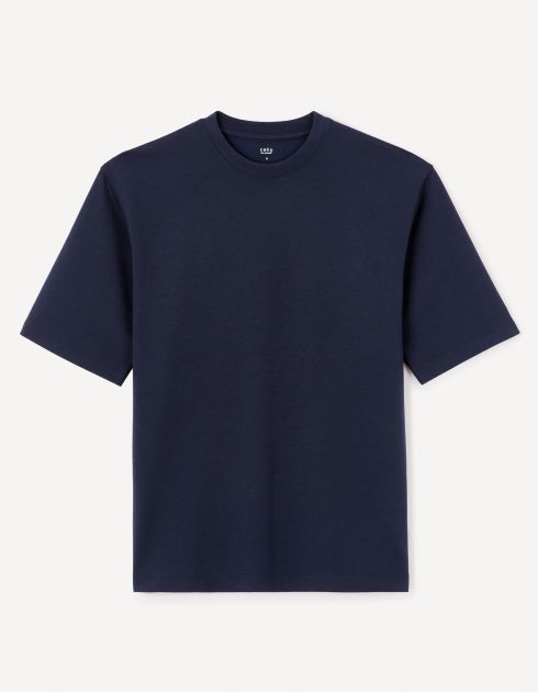 T-shirt oversize col rond - marine