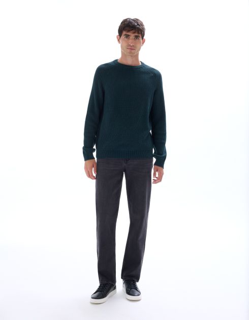 Jean C.15 straight coton stretch - noir